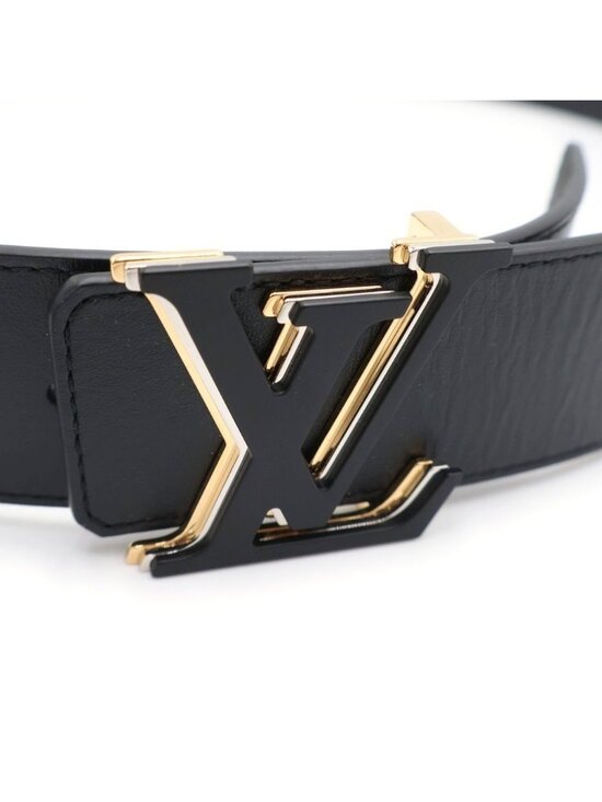 Louis Vuitton Ceinture LV Optic Leather Belt Black Gold main image 6